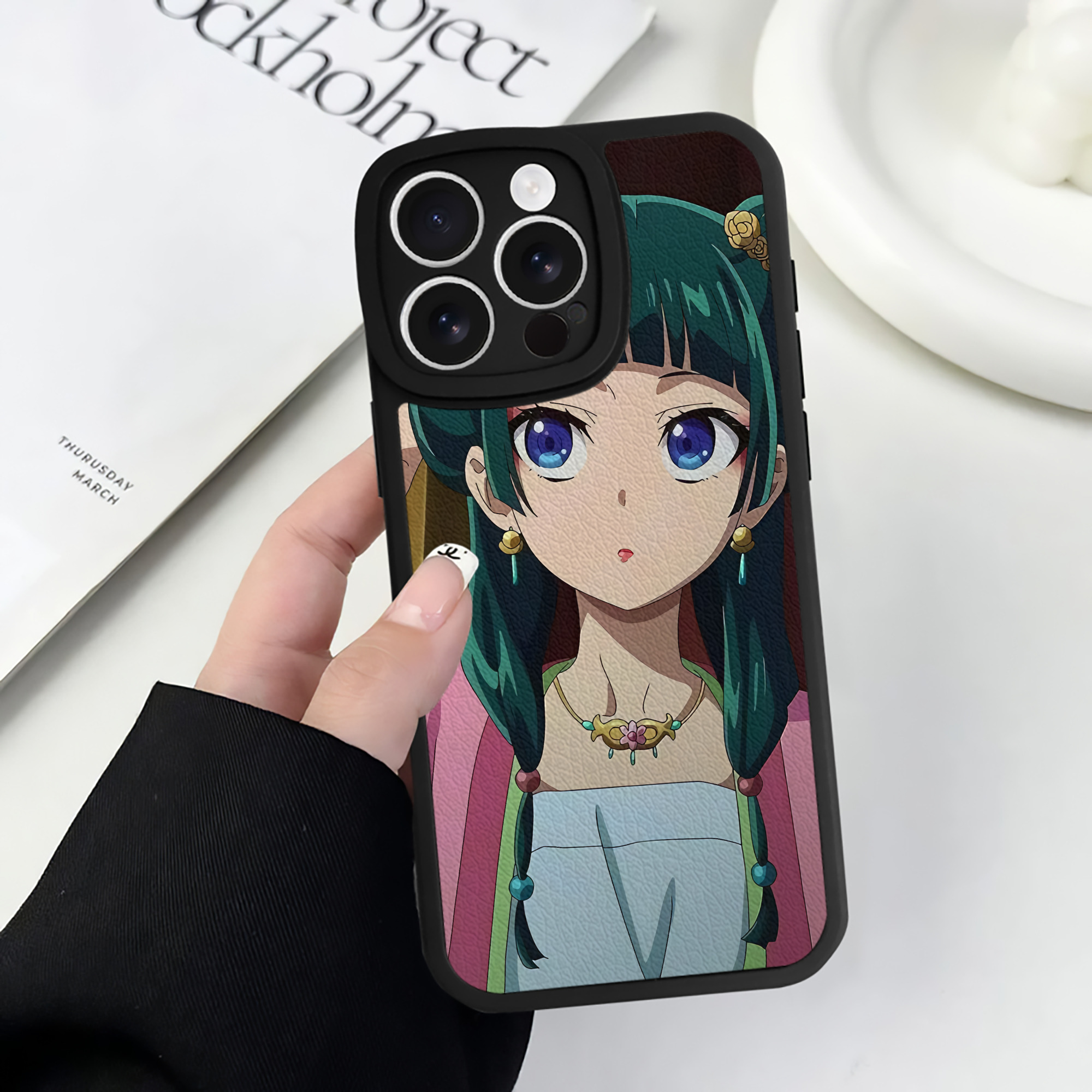 薬屋のひとりごと The Apothecary Diaries 【iPhone 16シリーズ対応】シリコンスマホケース（レザー調） 材質：シリコン